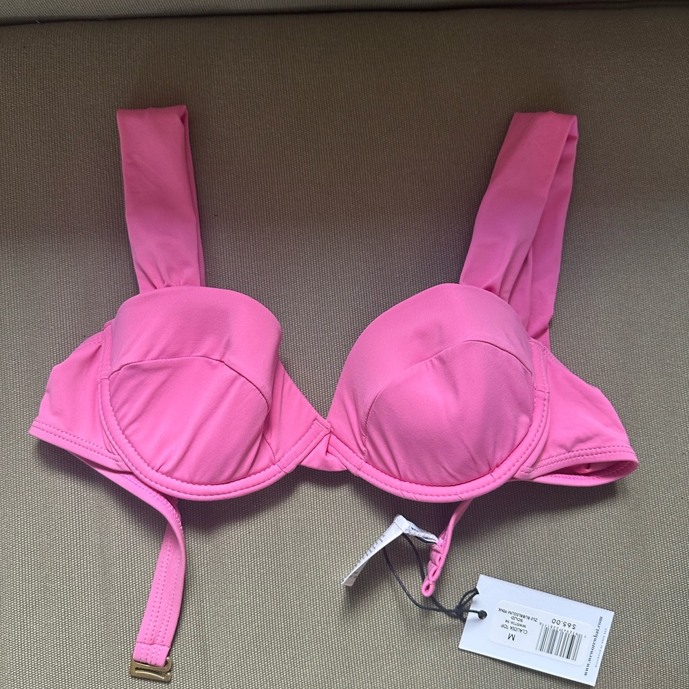 We Wore What Bubblegum Pink Claudia Top